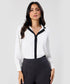 Contrast Lapel And Button Stand Long Sleeve Shirt