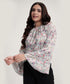Sleeve Flared Printed Top