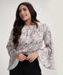 Sleeve Flared Printed Top