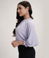 Neck Detailed Chiiffon Long Sleeve Top