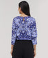 Printed Half Sleeve Chiffon Top With A Cuffed Sleeve