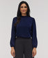 Long Sleeve Neck Detailed Top