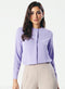 Straight Cut Mandarin Collar Long Sleeve Top