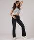 Mid Waist Flare Leg Jeans