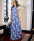 Halter Neck Printed Maxi Dress