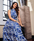 Halter Neck Printed Maxi Dress