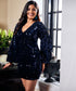 Vneck Sequin Bodycon Dress