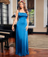 Cowl Neck Satin Maxi Dress