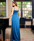 Cowl Neck Satin Maxi Dress