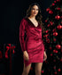 Velvet Dress - Maroon