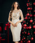 Sequin Beige Dresss
