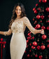 Sequin Beige Dresss