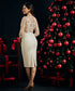 Sequin Beige Dresss