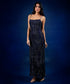 Blue Sequin Maxi Dress