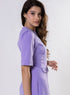 Round Neck Shift Dress With Flaps-Lavendra