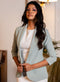 Basic Lapel Collared Blazer - Pastel Green