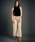 Beige Comfortable Linen Pant