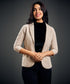 3/4 Sleeve Beige Office Blazer