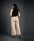 Beige Comfortable Linen Pant