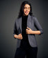 3/4 Sleeve Grey Office Blazer