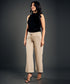 Beige Comfortable Linen Pant