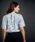 Sleeve Flutter Printed Chiffon Top