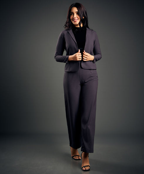 Flared Out Formal Grey Pant