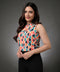 Sleeveless Printed Chiffon Top