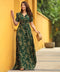 Vintage House Wife Green Printed Dress