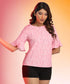 Half Sleeve Round Neck Flouncy Top