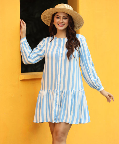 Loose Fitted Stripe Dress