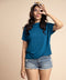 Teal Batwing Loose Fitted Tshirt