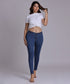 Mid Waist Blue Jean