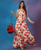 Sweet Heart Neck Printed Maxi Dress