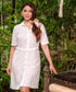 White Short Shirt Linen Dress