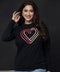 Heart Printed Long Sleeve T-shirt