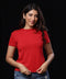 Basic Crew Neck Red T-Shirt