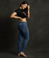 Mid Waist Skinny Type Blue Jean