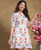 Half Sleeve Mini Printed Skater Dress