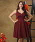 Deep Sweet Heart Neck Dress