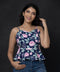 Bra Cut Peplum Pink Bloom Top