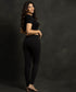 Mid Waist Skinny Type Black Jean