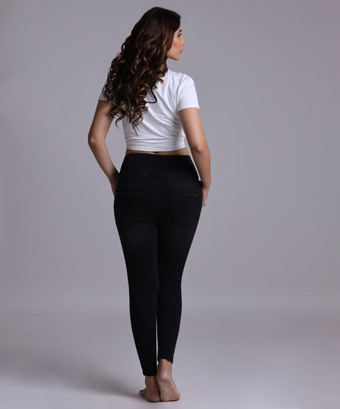 High Waist Skinny Black Jean