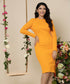 Rib Long Sleeve Bodycon Dress