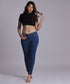Mid Waist Blue Jean