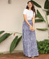 Four Tiered Printed Maxi Skirt