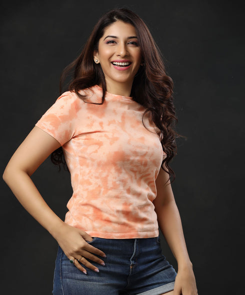 Crumple Tie And Dye T-Shirt