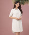 Front Buttoned Long Sleeve Shirt Dress