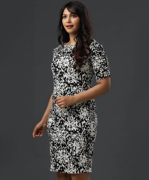 Sleeve Detailed Bodycon Dress