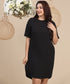 Loose Fitted Basic Black Dress